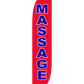 12ft Massage Feather Flag Red