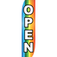 Open Feather Flag Rainbow