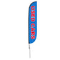 Used Cars 12ft Feather Flag Blue
