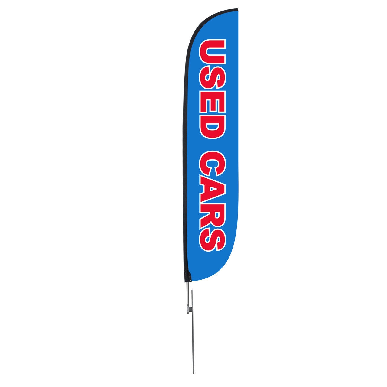 Used Cars 12ft Feather Flag Blue