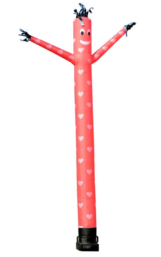 20ft Valentine's Day with Hearts Air Dancer Inflatable Wacky Wavy Tube Man