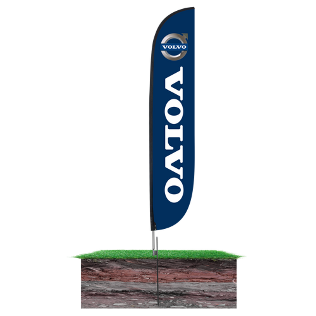 12ft Volvo Feather Flag