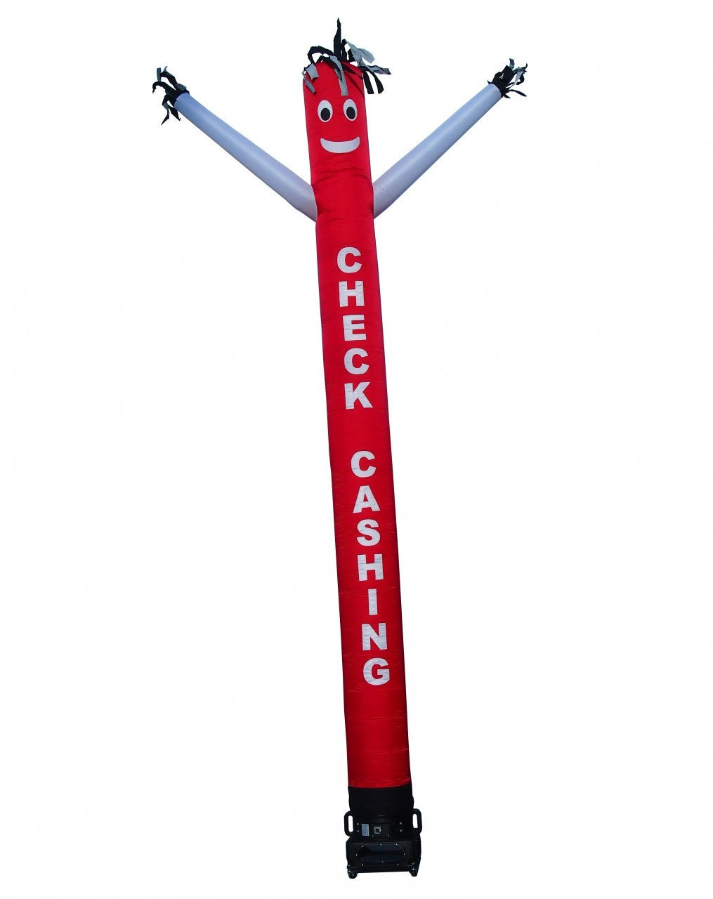 20ft Check Cashing Red Air Dancer with White Arms Tube Inflatable