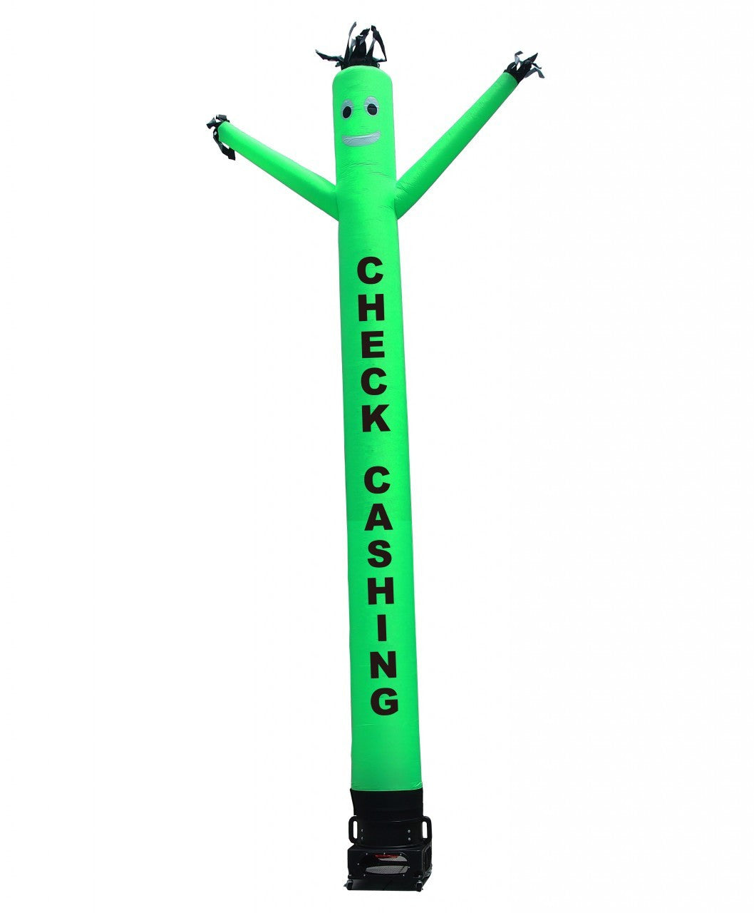 20ft Check Cashing Green Air Dancer Tube Man Inflatables