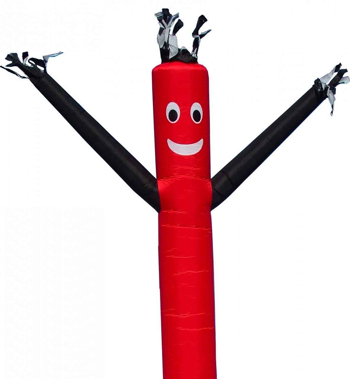 20ft Air Dancer Red with Black Arms Inflatable Wacky Wavy Tube Man