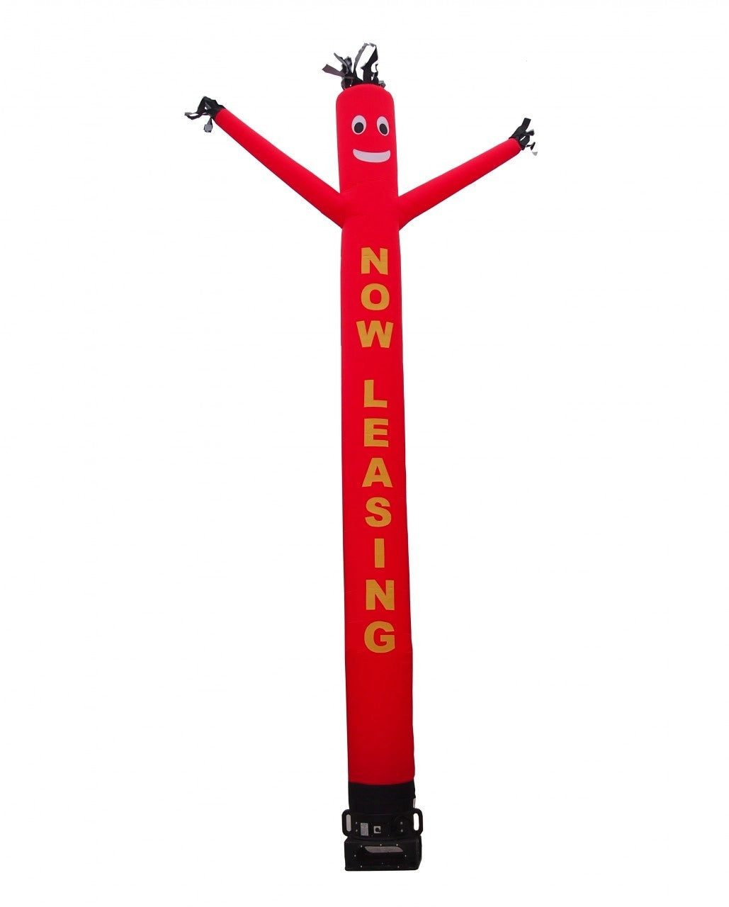 20ft Now Leasing in Yellow on Red Air Dancer Tube Man Wacky Wavy Inflatable
